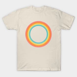 Retro rainbow circle T-Shirt